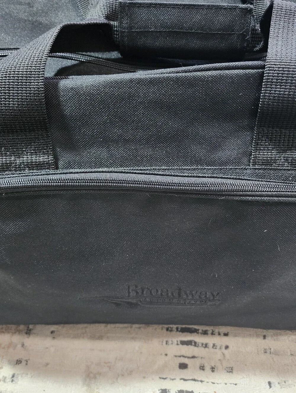 LEEDS Promo Black Travel / Duffle Bag Lightweight Canvas Gym Bag Athleisure